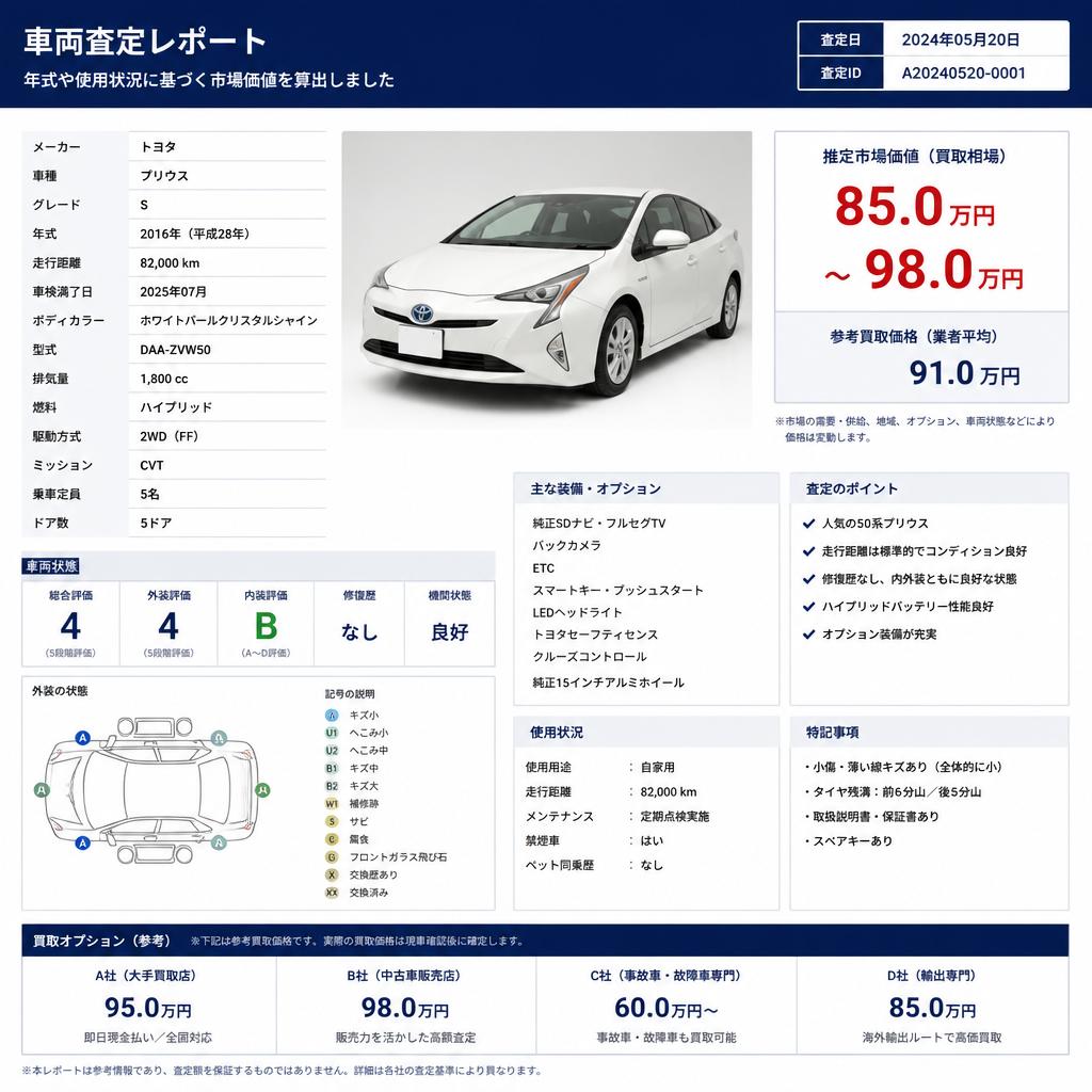 2. 年式・状態に応じた的確な査定